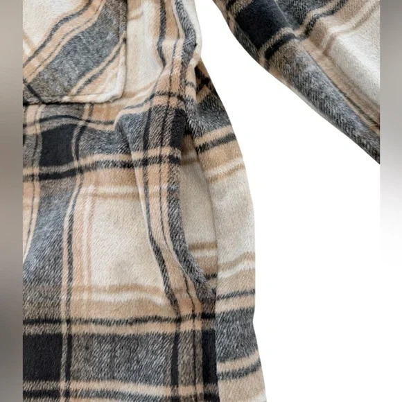 Sanctuary Folsom Plaid Shacket Jacket Small Evereve - Like New - Picture 6 of 6